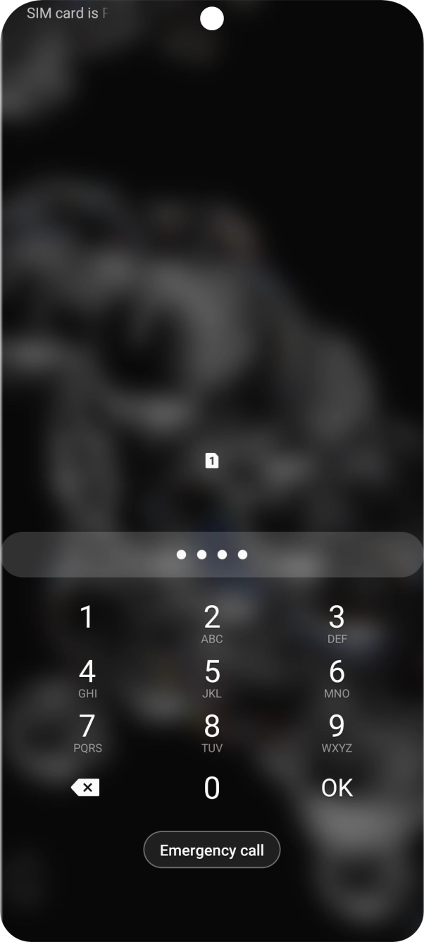 Key in a new four-digit PIN and press OK. Key in a new four-digit PIN and press OK.