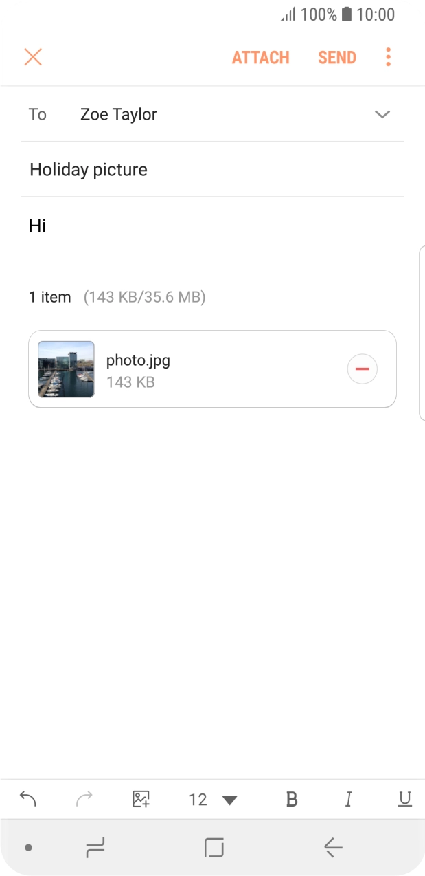 Press SEND.