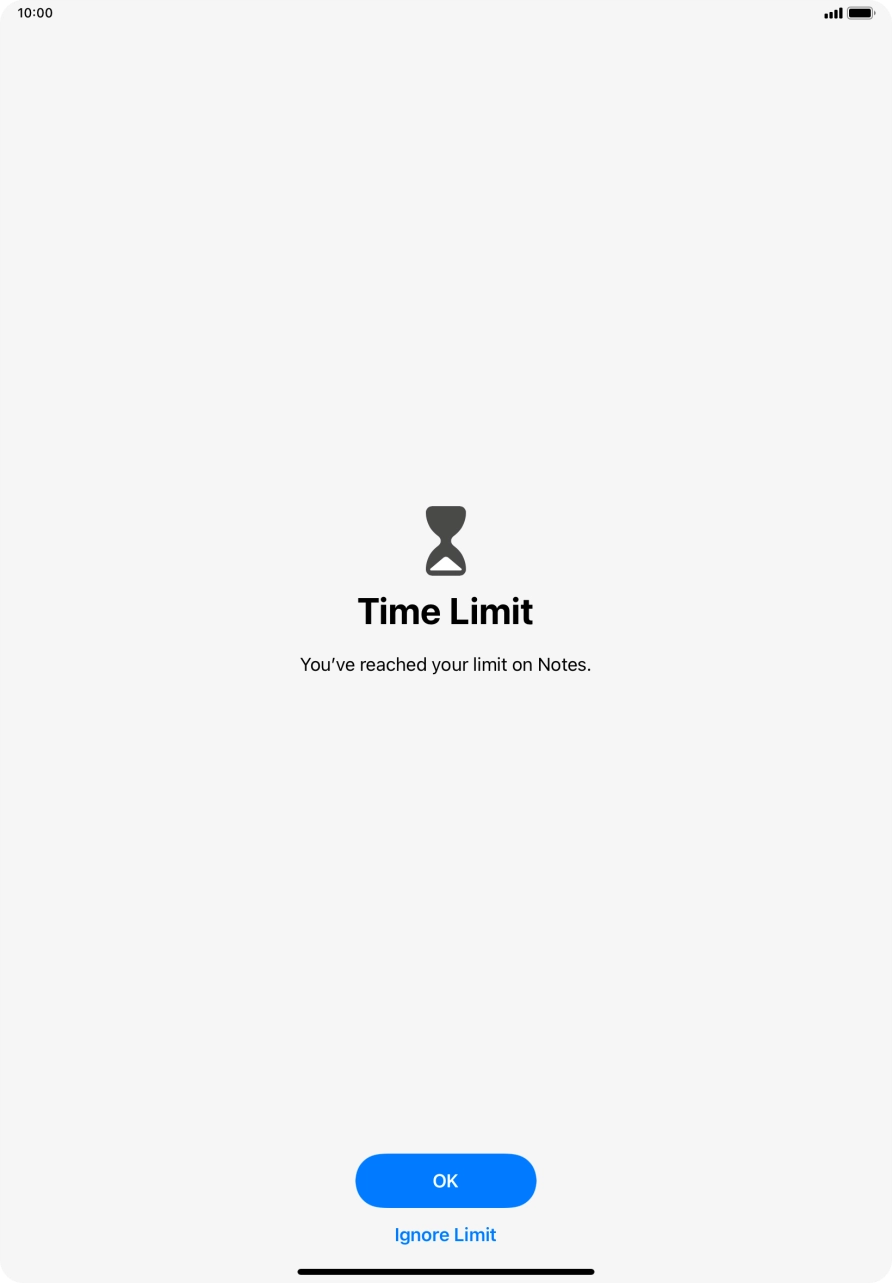 Press Ignore Limit. Press Ignore Limit.
