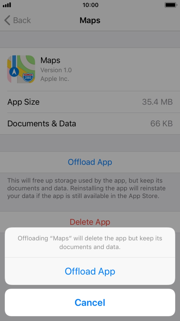 Press Offload App.