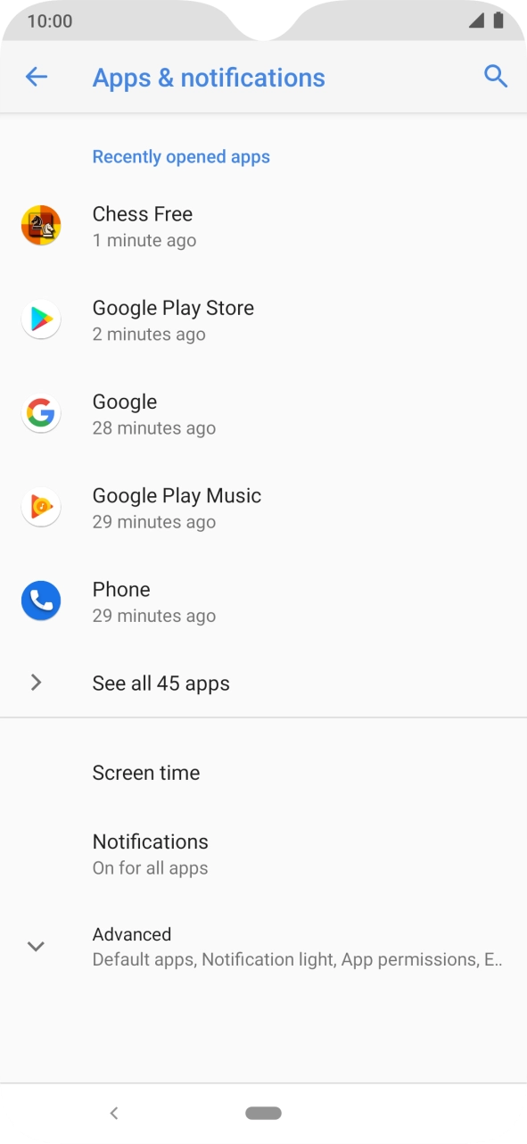 Press See all apps. Press See all apps.