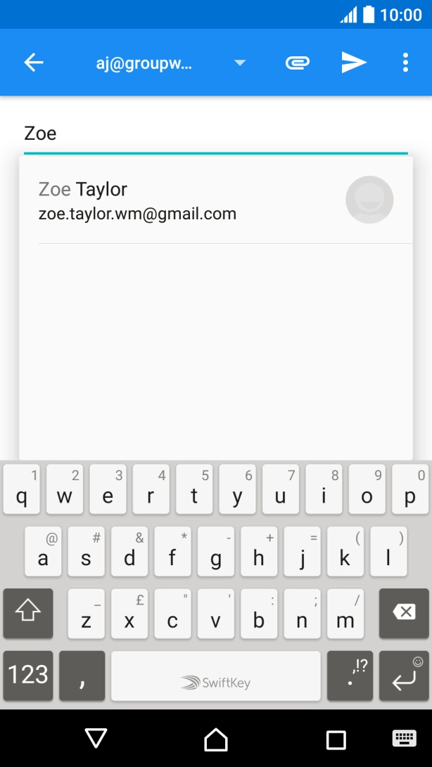 Press the required contact. Press the required contact.