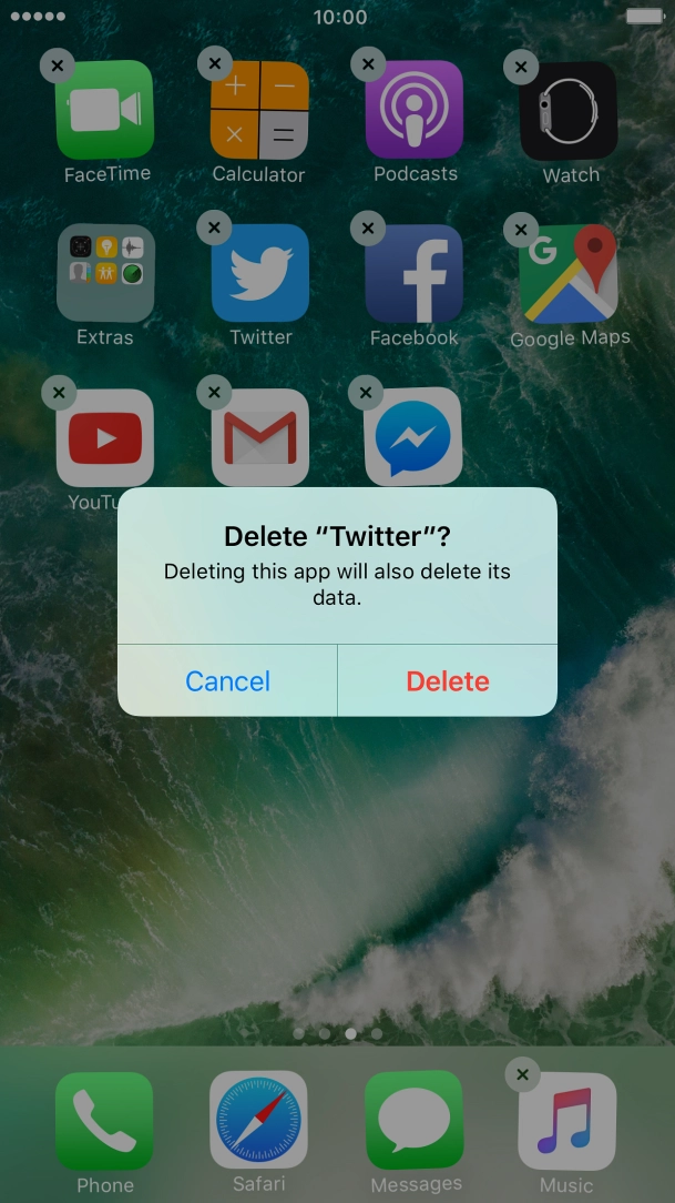 Press Delete.