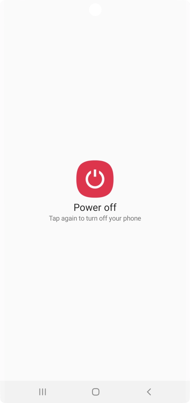 Press Power off.