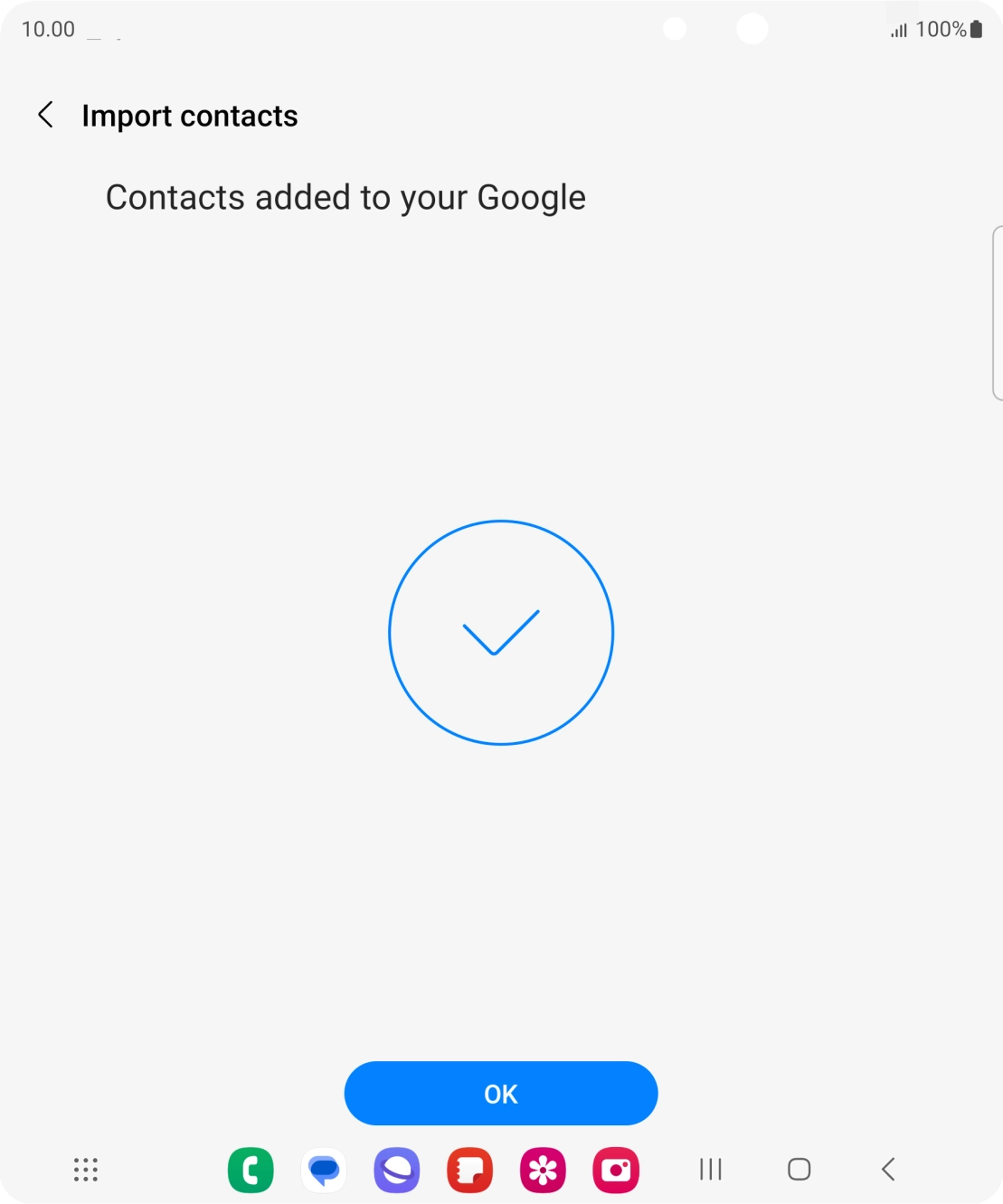 Press OK. Press OK.