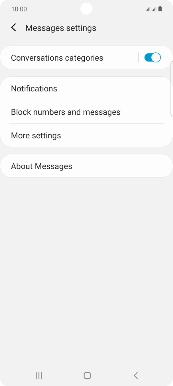 Press More settings. Press More settings.