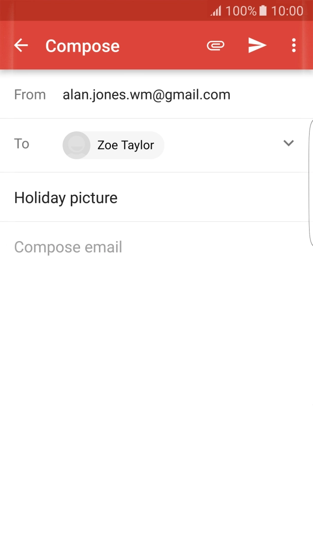 Press the text input field.