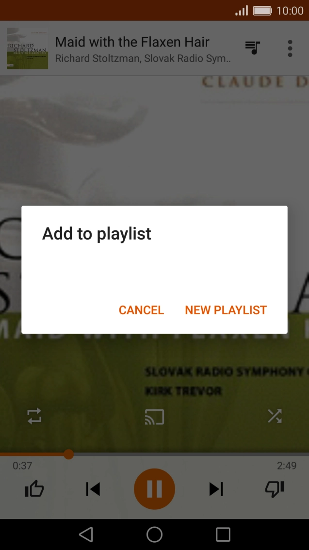 Press NEW PLAYLIST.