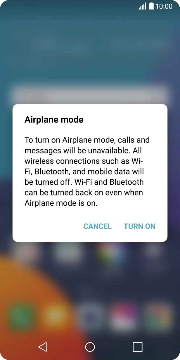 If you turn on the function, press TURN ON. If you turn on the function, press TURN ON.