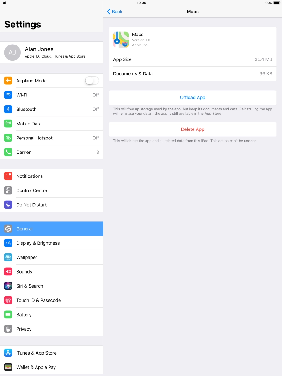 Press Offload App.