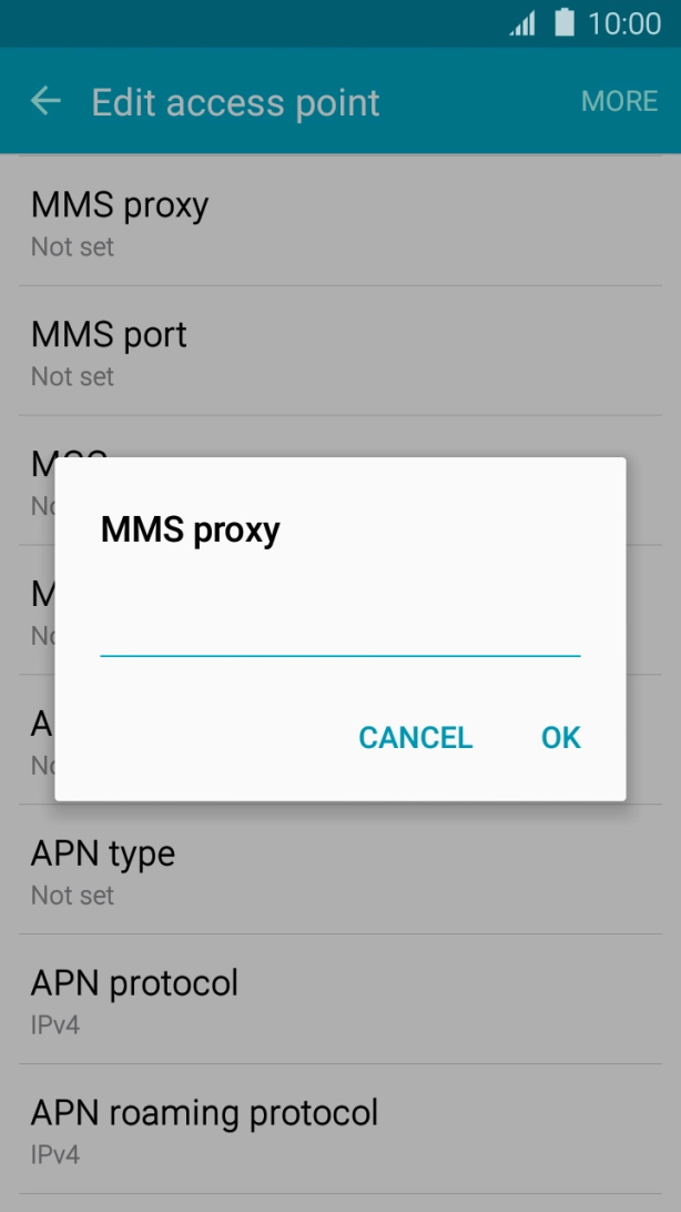Key in 10.1.1.180 and press OK.