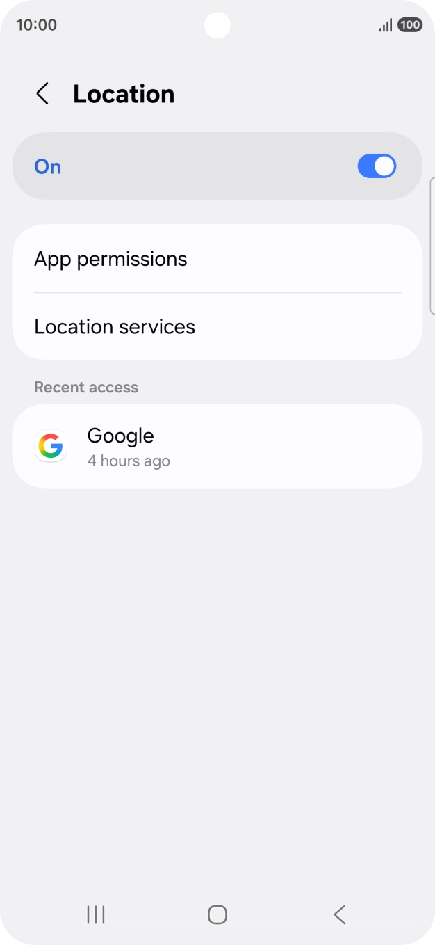 Press App permissions. Press App permissions.