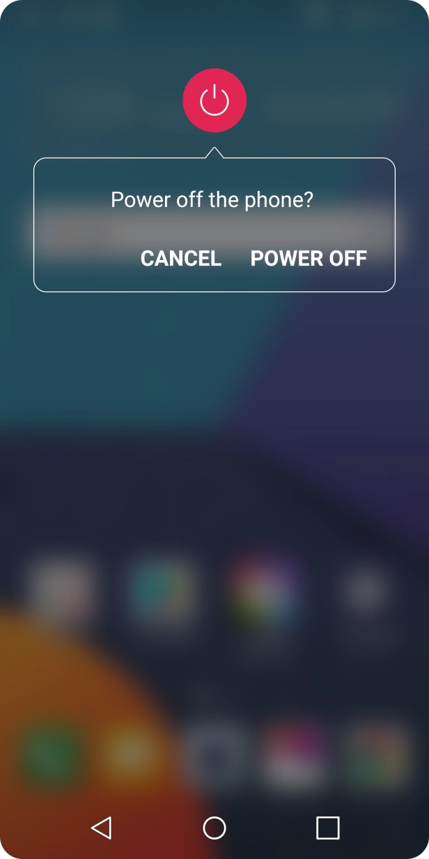 Press POWER OFF.