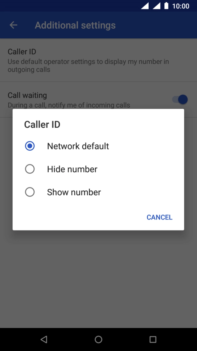 Press Show number to turn on caller identification. Press Show number to turn on caller identification.
