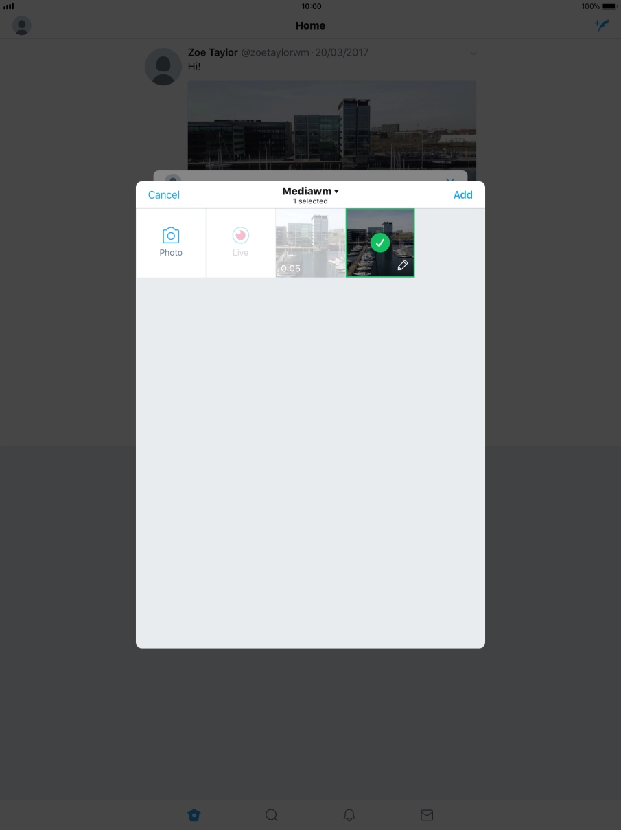 Press Add. Press Add.