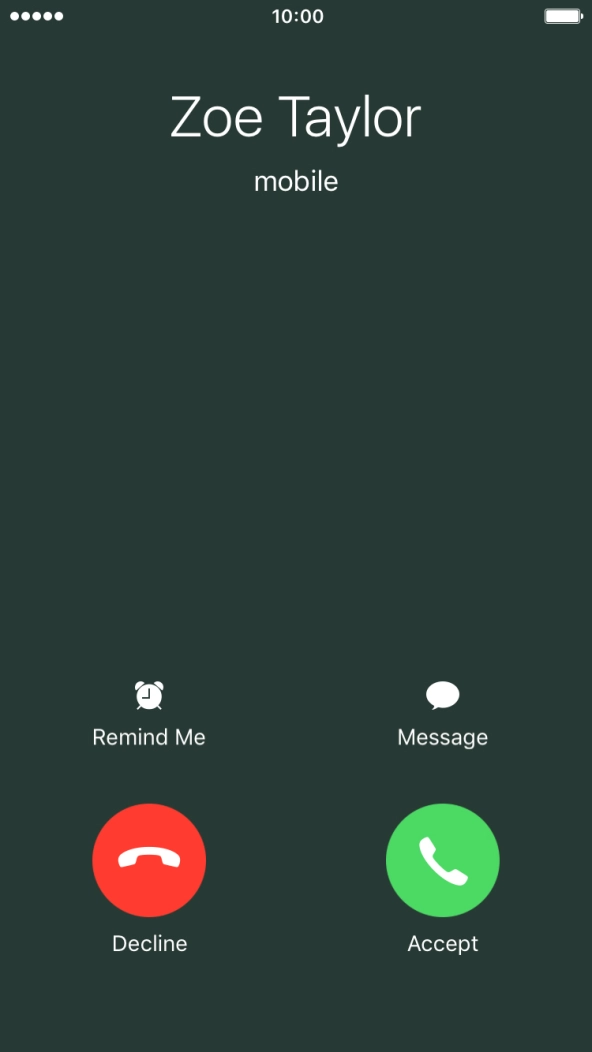 If the screen lock is turned off, press Accept.