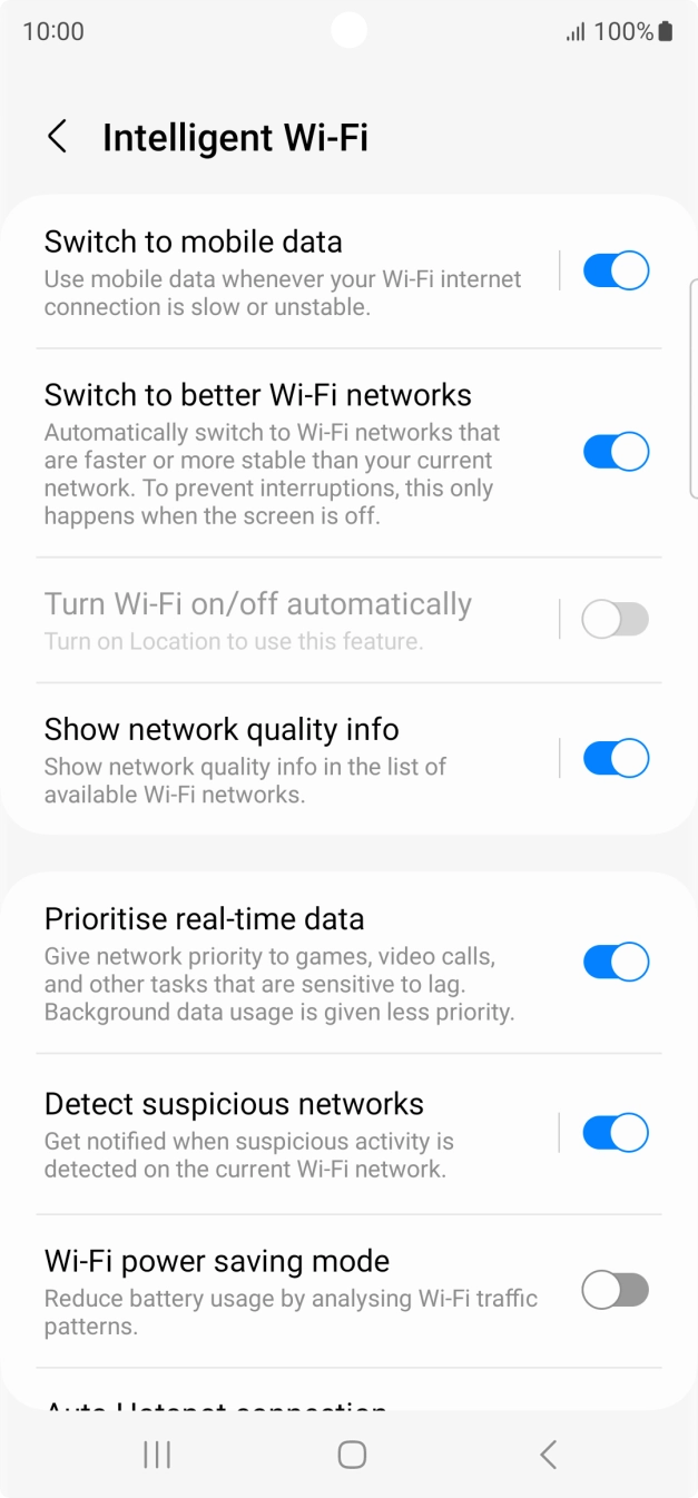 Press the indicator next to Press the indicator next to