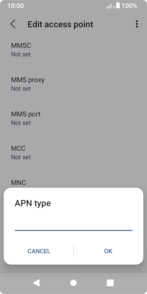 Key in mms and press OK. Key in mms and press OK.