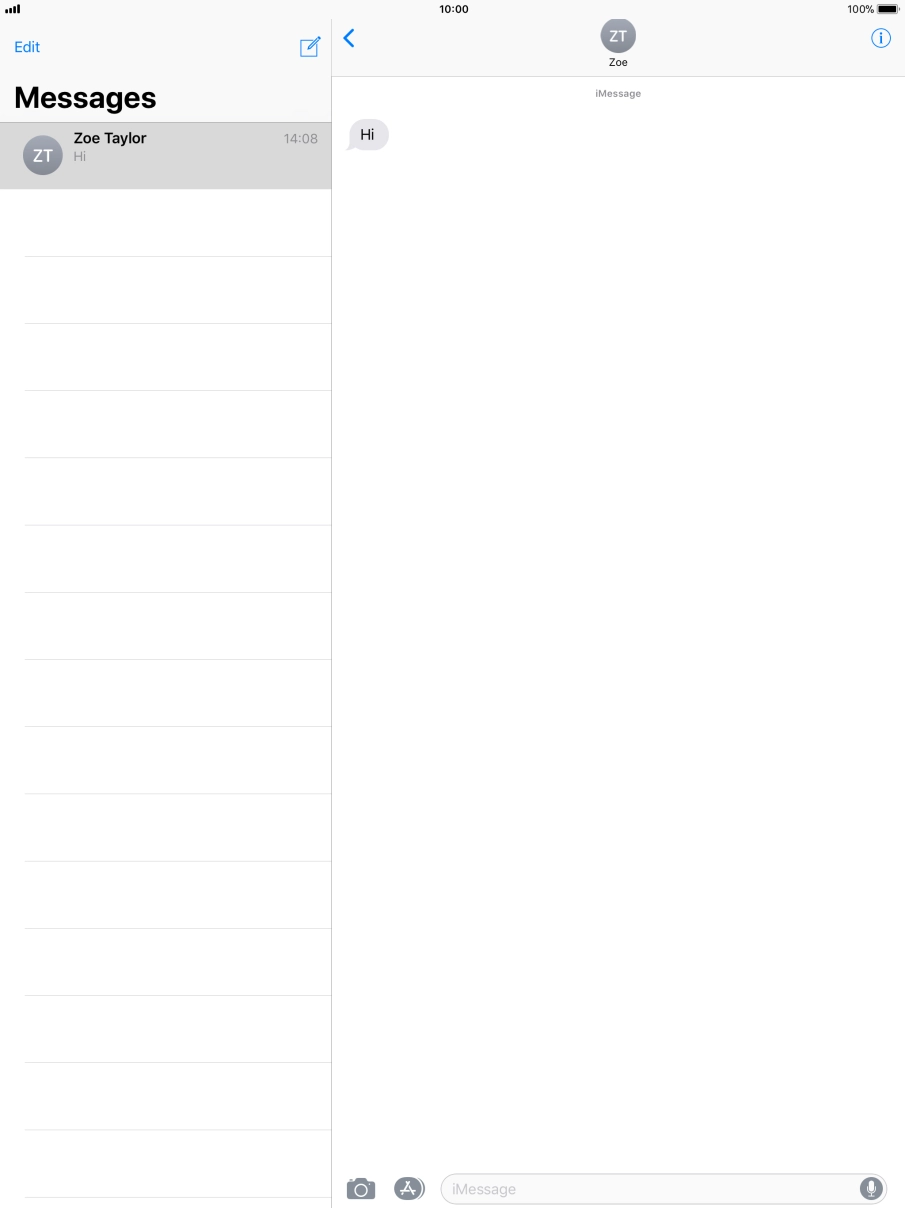 Press the Home key to return to the home screen.