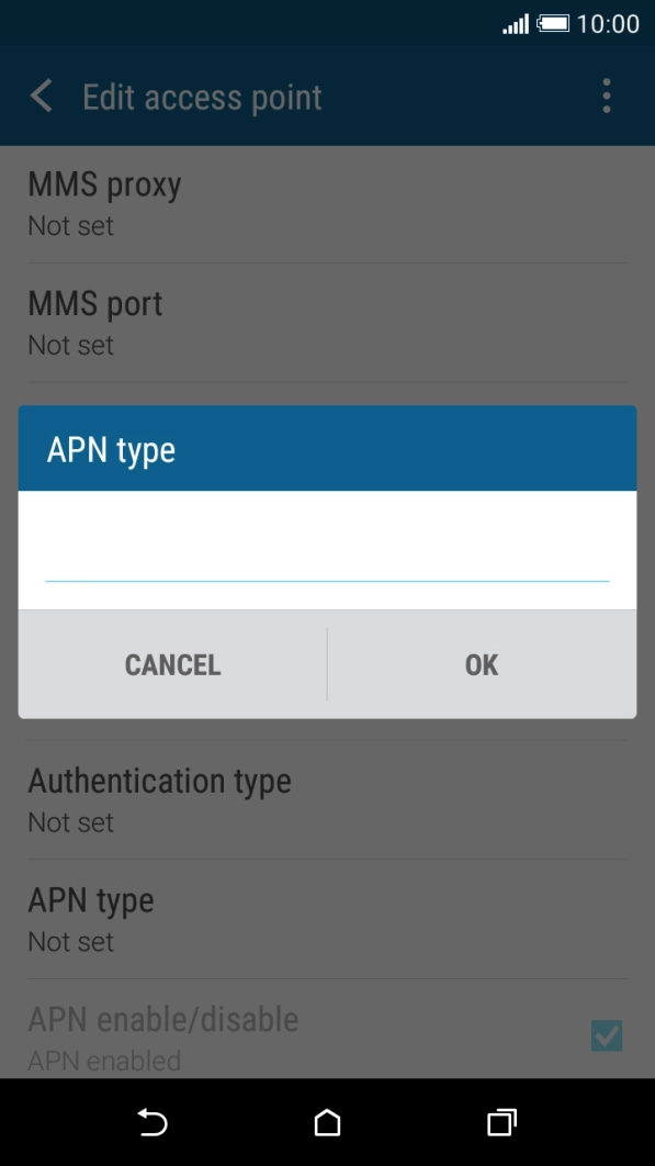 Key in mms and press OK.