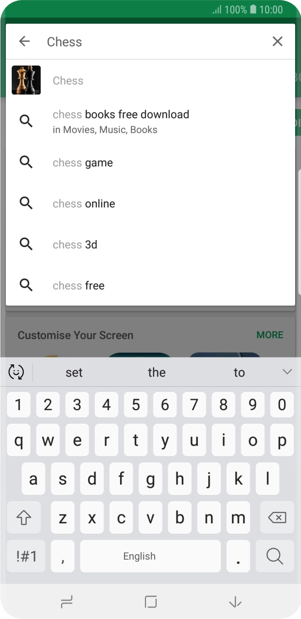 Key in the name or subject of the required app and press the search icon. Key in the name or subject of the required app and press the search icon.