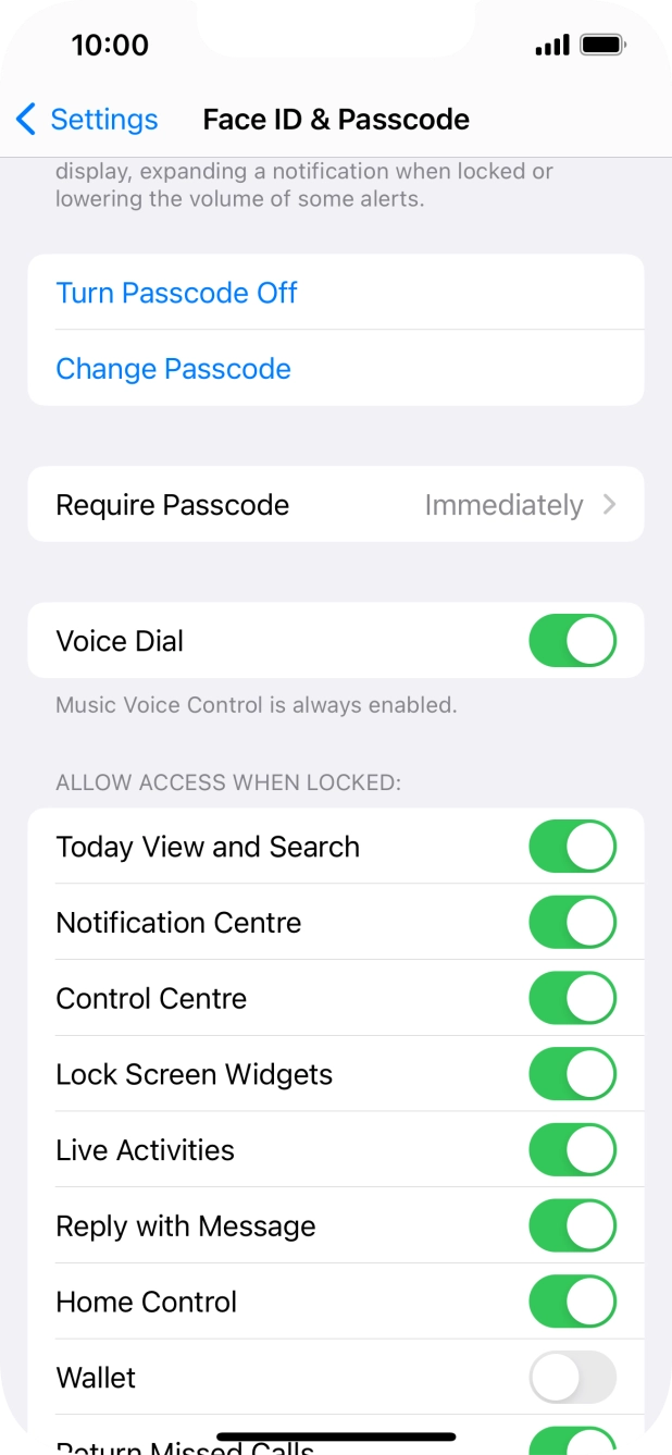 Press Turn Passcode Off and key in the phone lock code. Press Turn Passcode Off and key in the phone lock code.