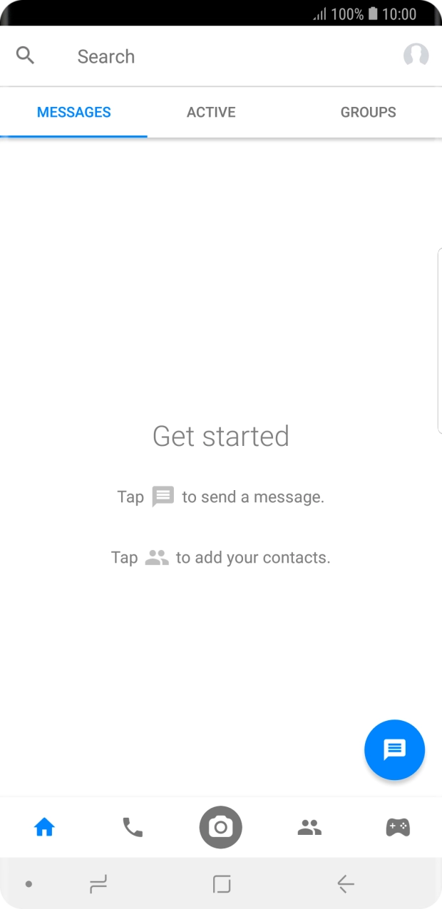 Press the new message icon.