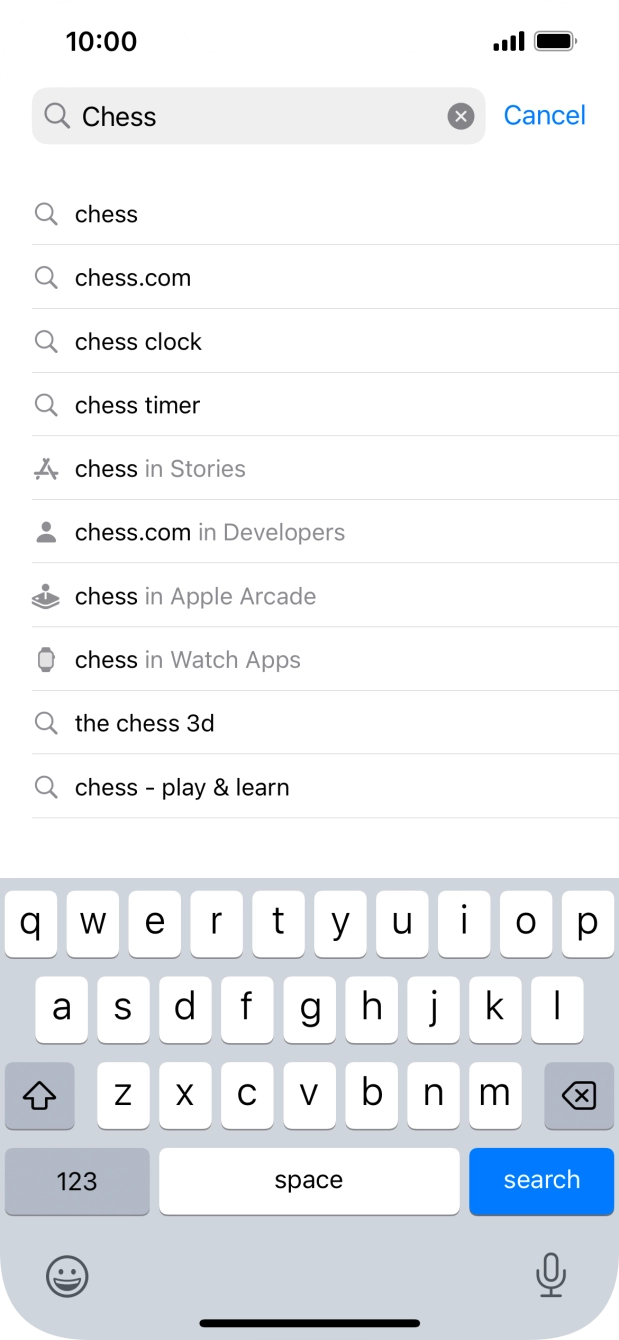 Press search.