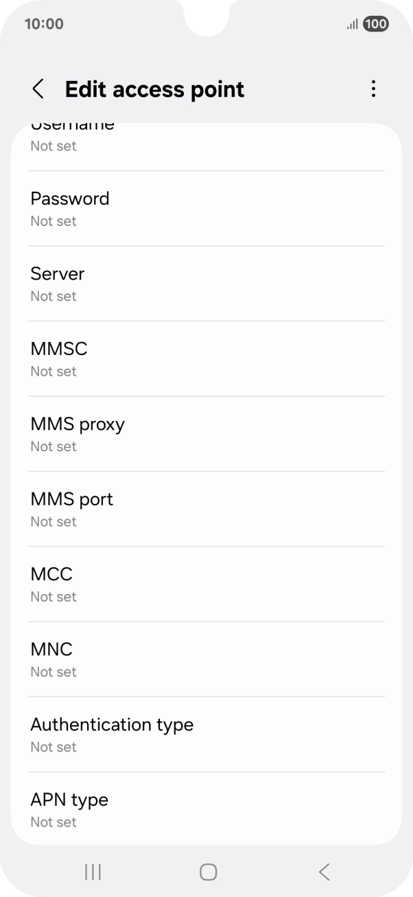 Press MMS port.
