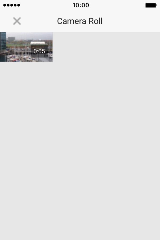 Press the required video clip. Press the required video clip.