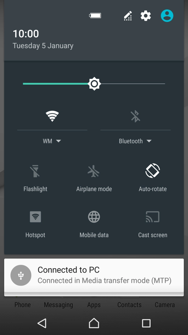 Press the settings icon. Press the settings icon.