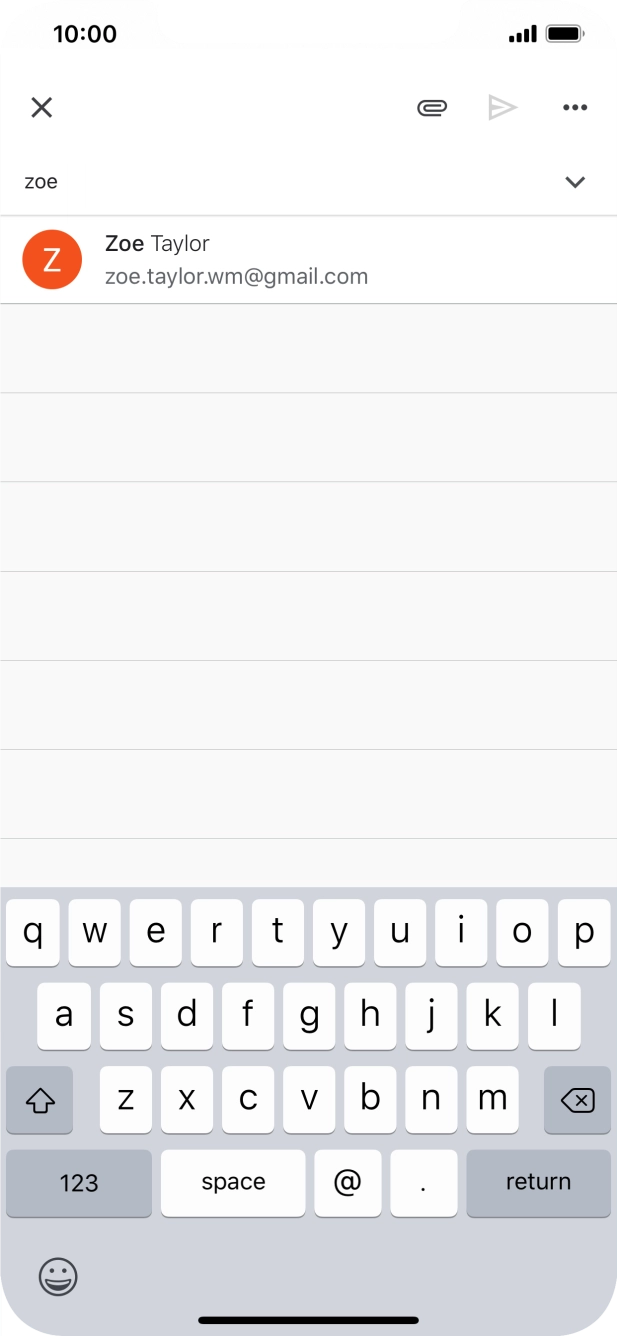 Press the required contact. Press the required contact.