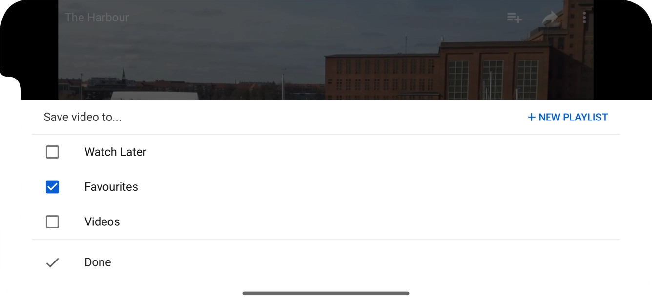 Press the required playlist. Press the required playlist.