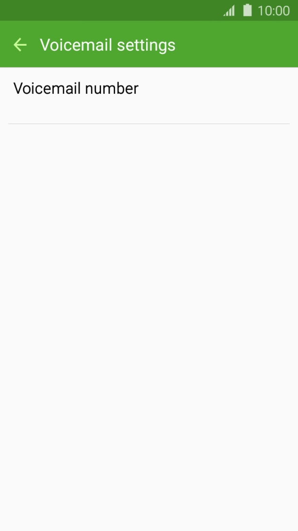 Press Voicemail number.