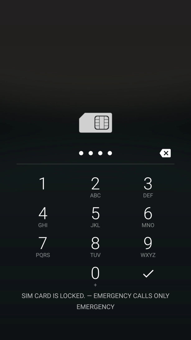 If you're asked to key in your PIN, do so and press the confirm icon.