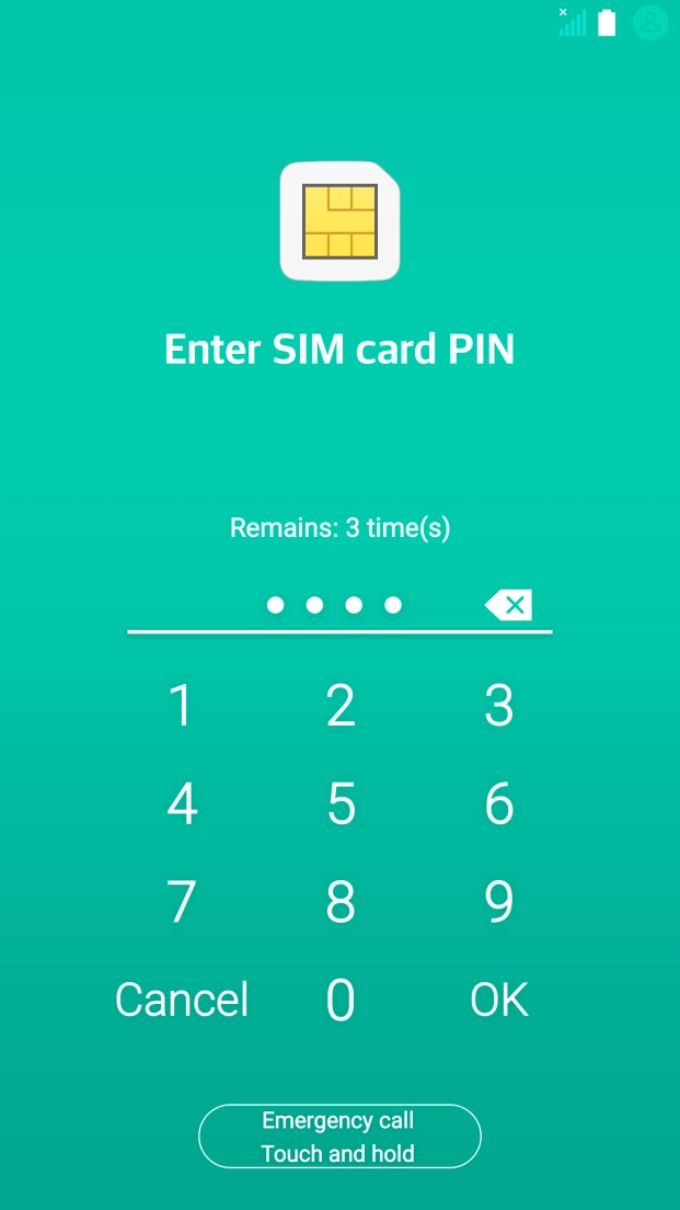 If you're asked to key in your PIN, do so and press OK.