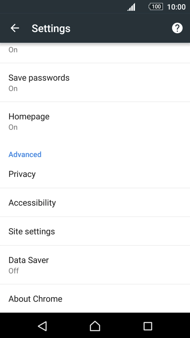 Press Privacy.