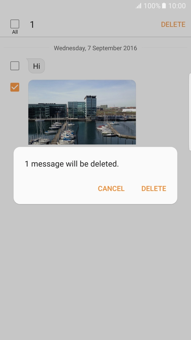 Press DELETE. Press DELETE.