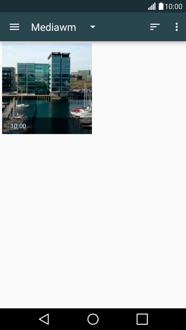 Press the required video clip. Press the required video clip.