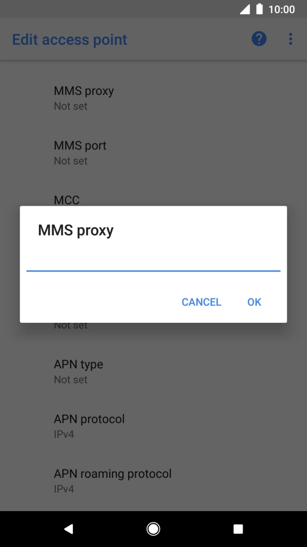 Key in 10.1.1.180 and press OK. Key in 10.1.1.180 and press OK.