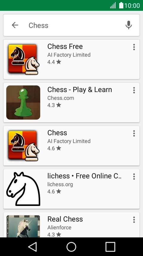 Press the required app. Press the required app.