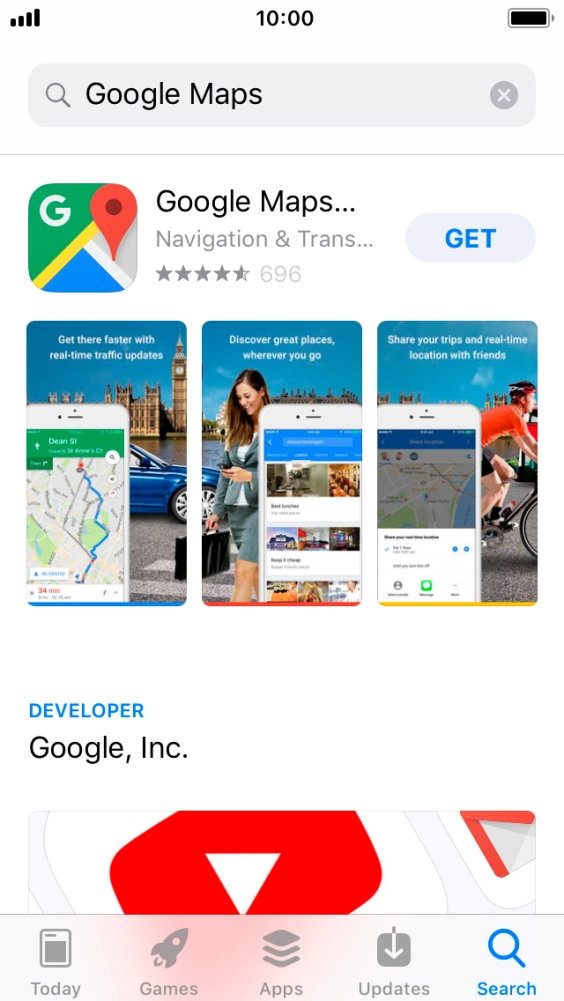 Press Google Maps. Press Google Maps.