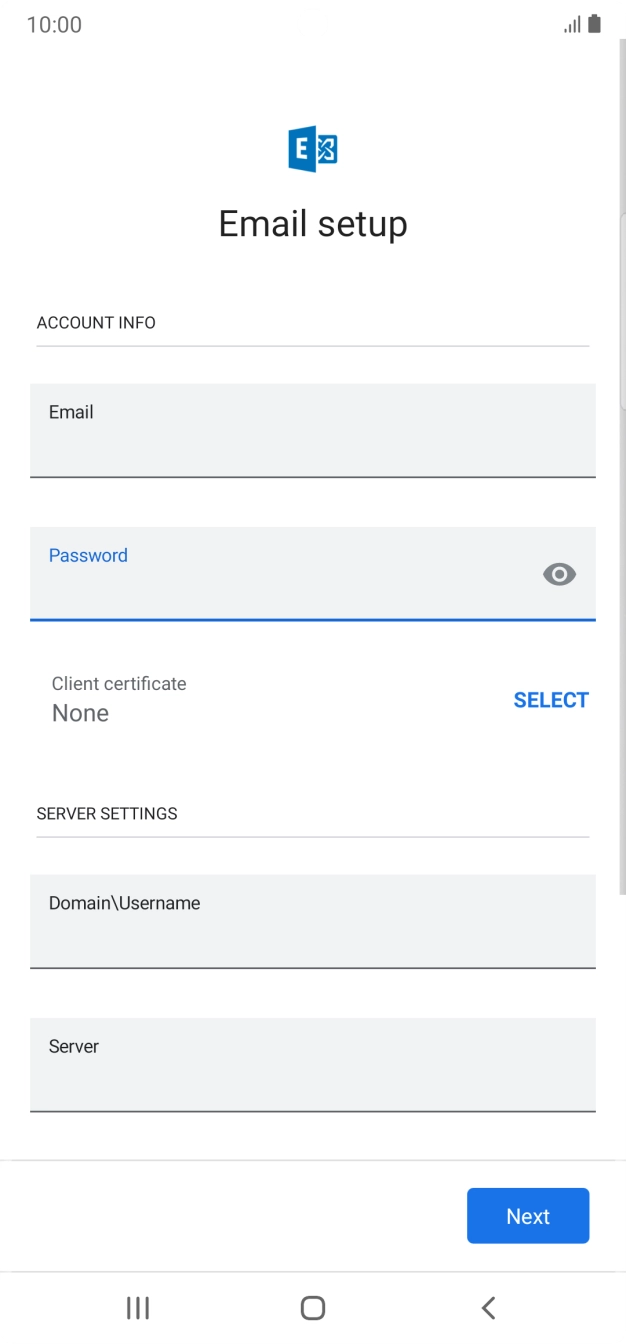 If you turn on the function, press SELECT and follow the instructions on the screen to install the required certificate. If you turn on the function, press SELECT and follow the instructions on the screen to install the required certificate.