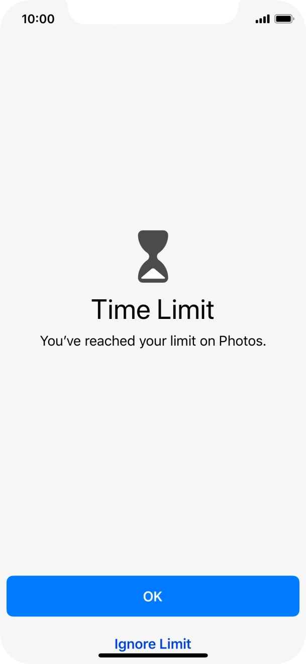 Press Ignore Limit. Press Ignore Limit.