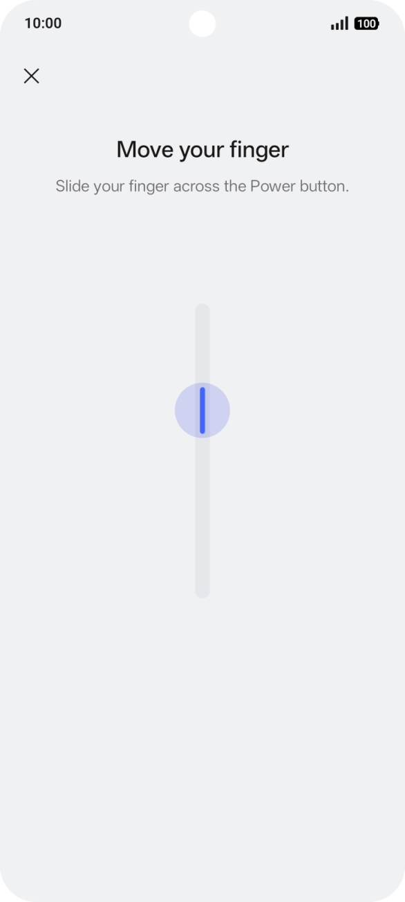 Follow the instructions on the screen to create the phone lock code using your fingerprint. Follow the instructions on the screen to create the phone lock code using your fingerprint.