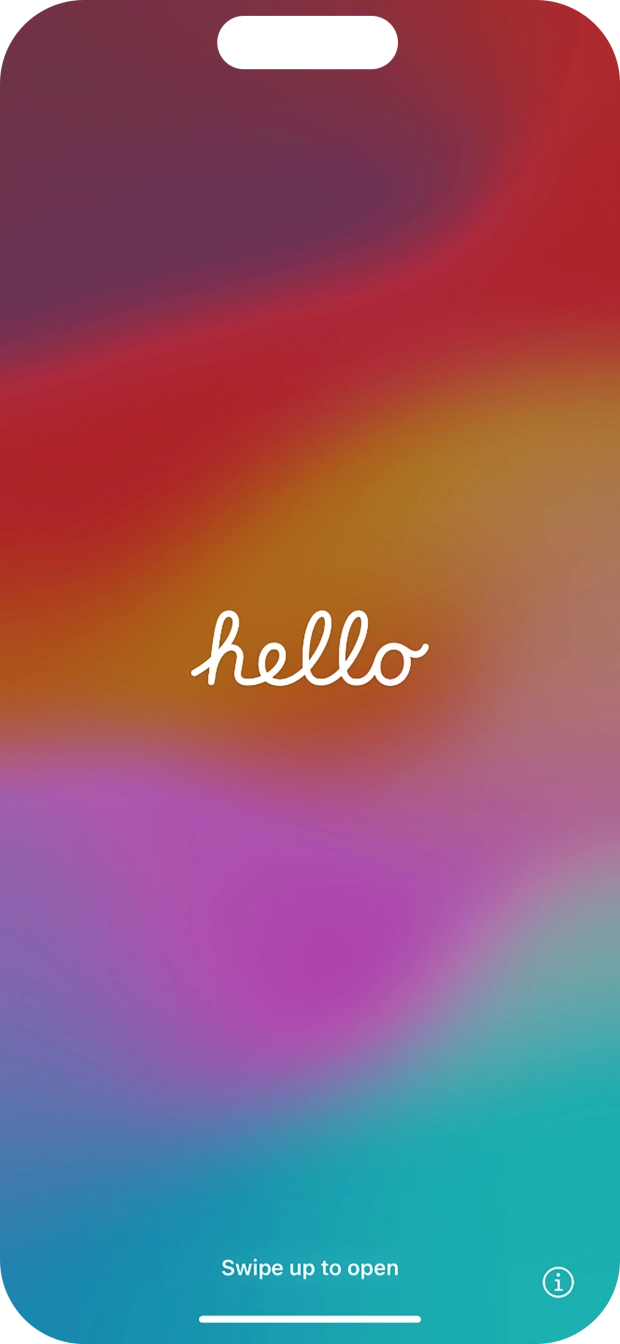 Slide your finger upwards starting from the bottom of the screen. Slide your finger upwards starting from the bottom of the screen.