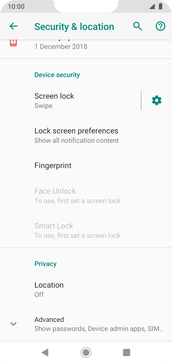 Press Fingerprint.