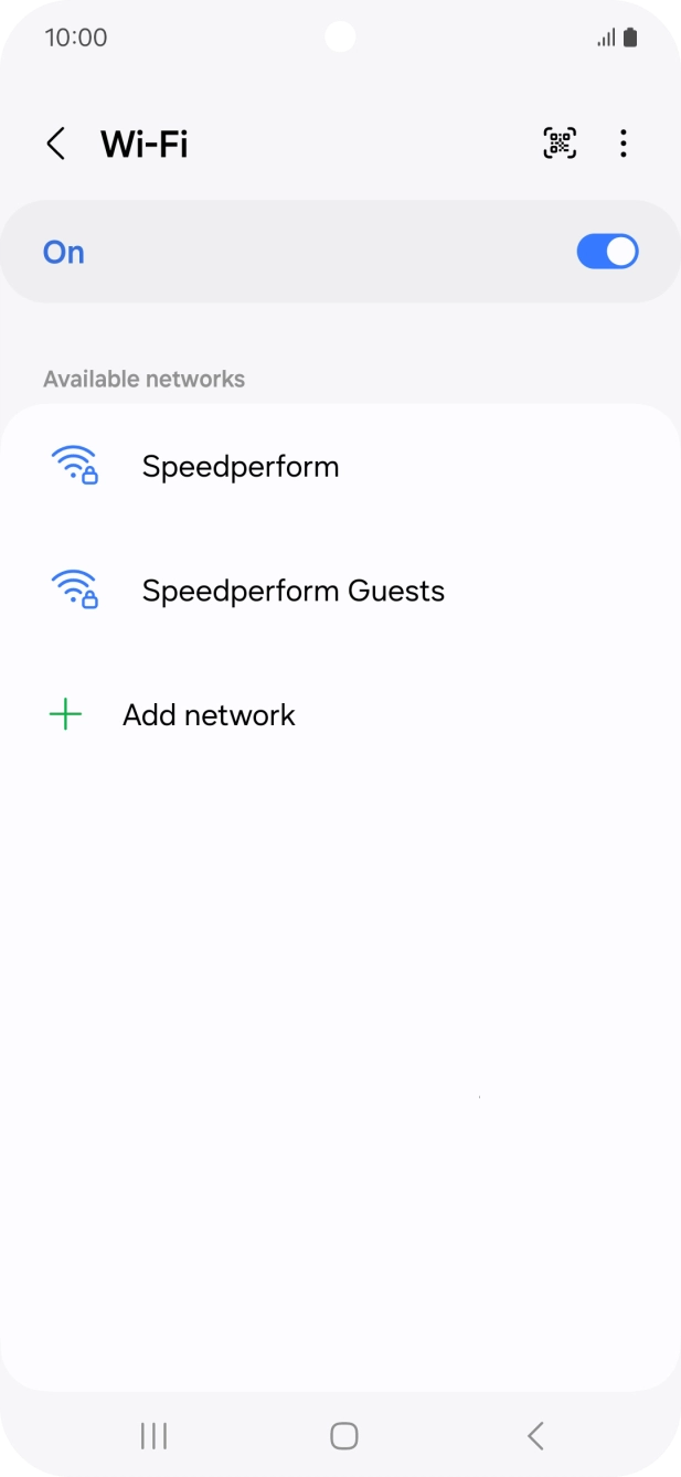 Press the menu icon. Press the menu icon.