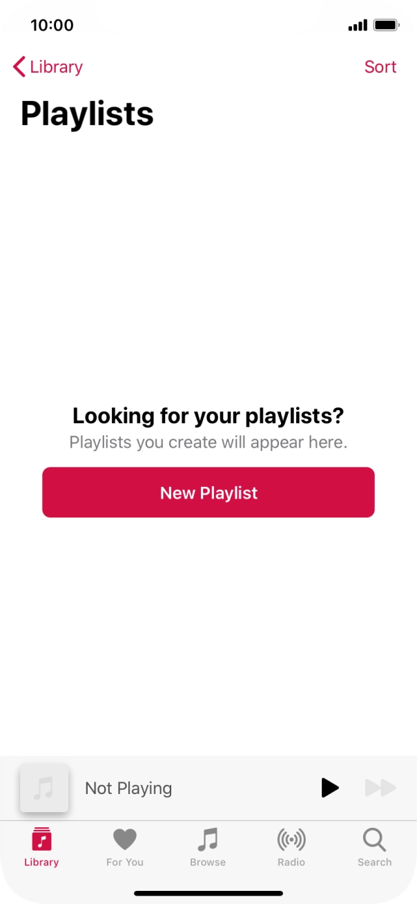 Press New Playlist.