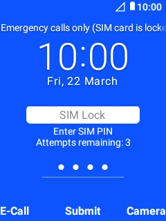 If you're asked to key in your PIN, do so and press the Navigation key. If you're asked to key in your PIN, do so and press the Navigation key.